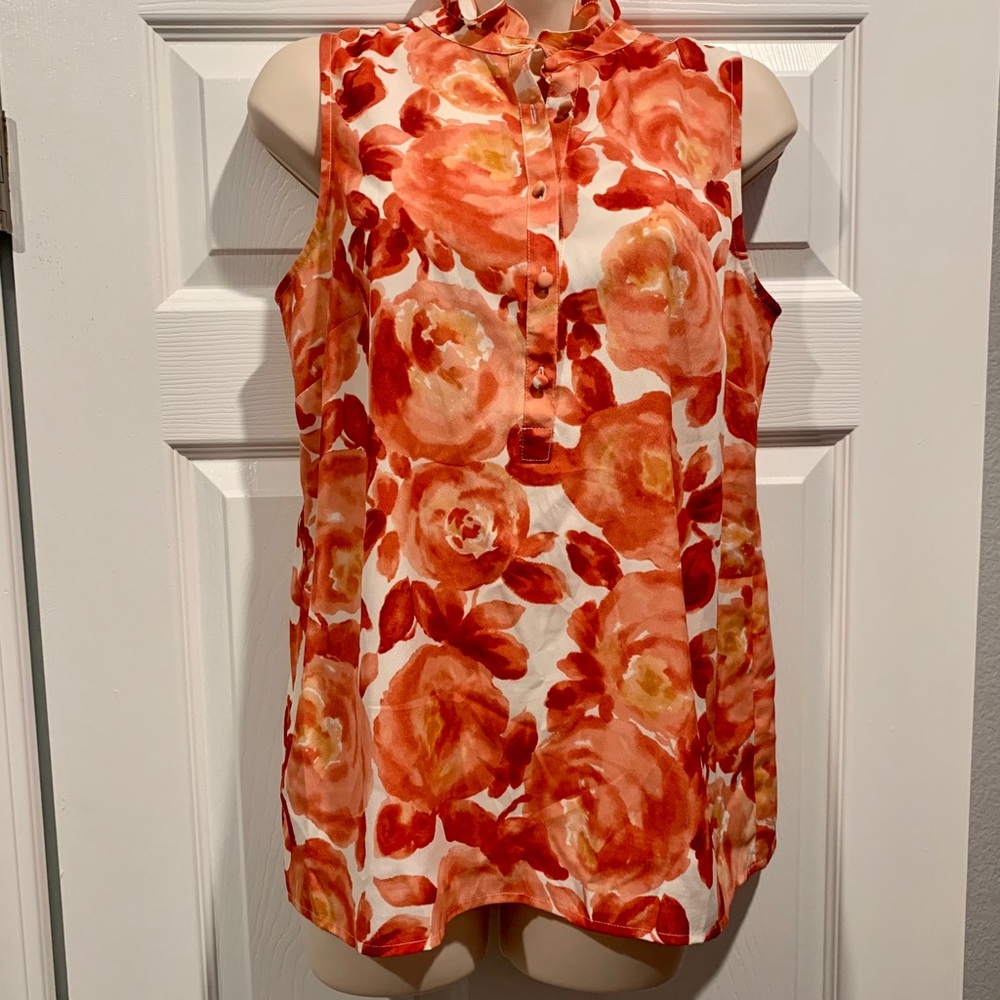 ⭐️2 /$15⭐️Ann Taylor LOFT a floral top blouse